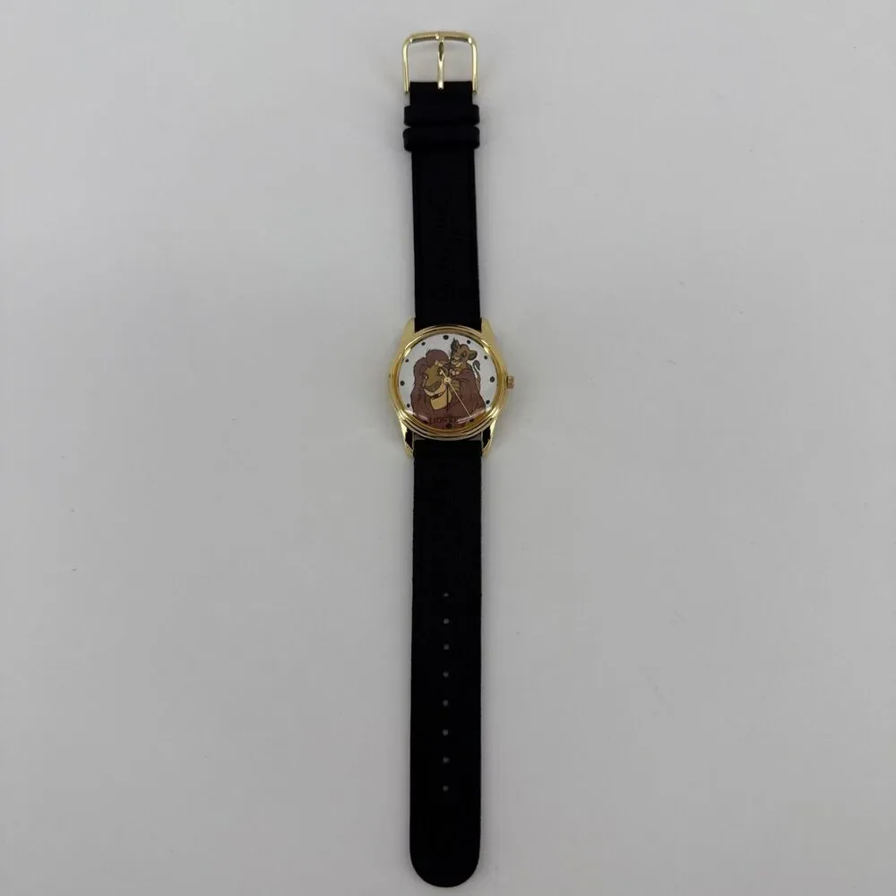 Disney The Lion King Watch Leather Mufasa Simba 1994 Timex Kodak Promo-Instruct